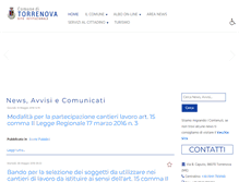 Tablet Screenshot of comune.torrenova.me.it